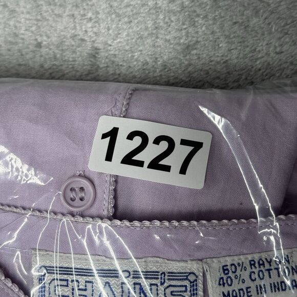 Chains of Buffalo Shirt Womens Small Purple Floral Embroidery Fairy Peasant Boho - Picture 7 of 7